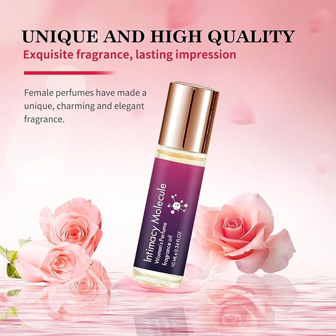 Pheromone Perfume for Women – Roll-On Travel Size Rollerball Fragrance – Long-Lasting Clean Scent with Essential Oils – 0.34 Fl Oz (10ml) (Velvet Bloom)