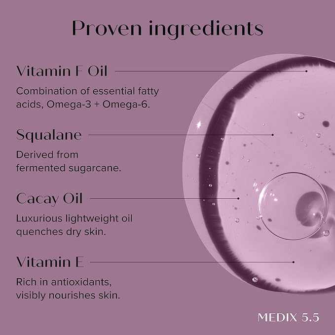 Medix 5.5 Anti Aging Body & Face Serum 3PC Bundle, 10% AHA Exfoliating Serum + 3% Hyaluronic Acid Hydrating Serum + 20% Vitamin F Oil Body Booster & Facial Serum For Daily Skin Care Routine