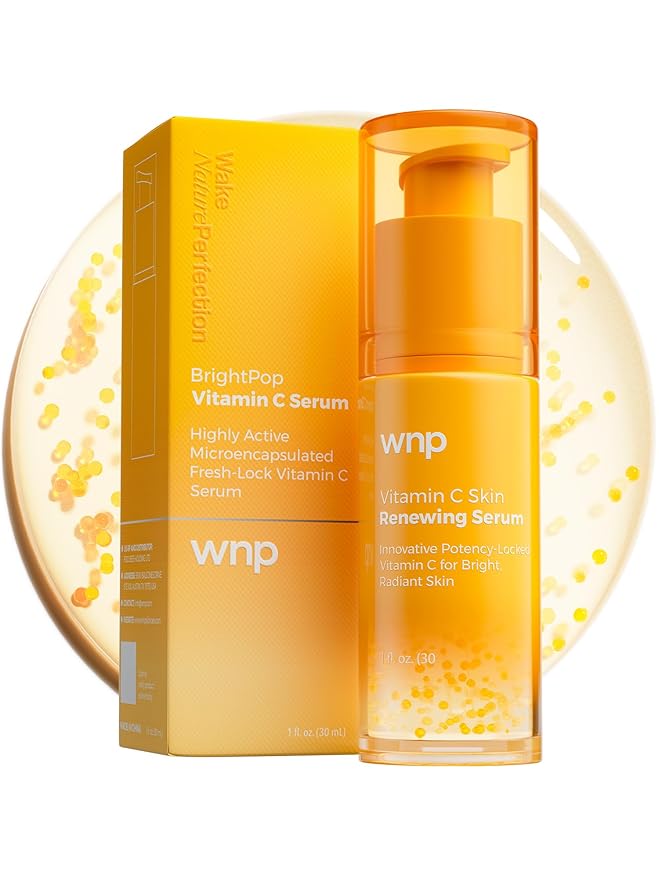 WNP Vitamin C Serum for Face - Dermatologist Tested Anti-Aging & Brightening with Hyaluronic Acid & Vitamin E, Treatment for Dark, Age, Sun Spot, Melasma, Hyperpigmentation, Fine Lines & Wrinkles
