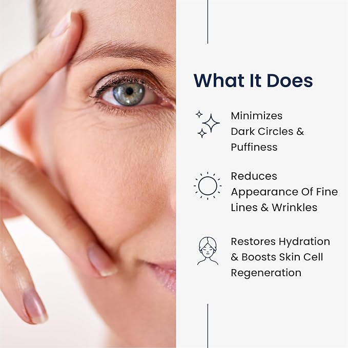 Agelyss Eye-Bag Cream - Deep Hydration - Puffiness, Dark Circles, and Wrinkles - Paraben-Free, Cruelty-Free, Vegan - Pack of 3