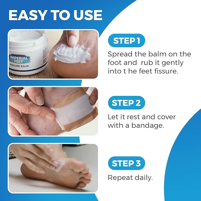 2 in 1 Foot Cream for Dry Cracked Heels - XL Foot Repair Cream for Dry Feet - Suitable for Diabetics - Used by Professionals