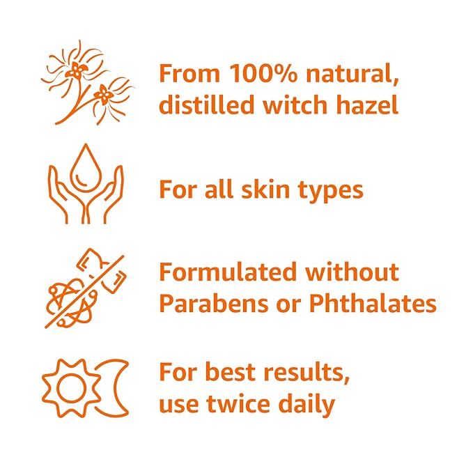 Amazon Basics Witch Hazel Pore Perfecting Toner, 16 Fluid Ounces, 1-Pack