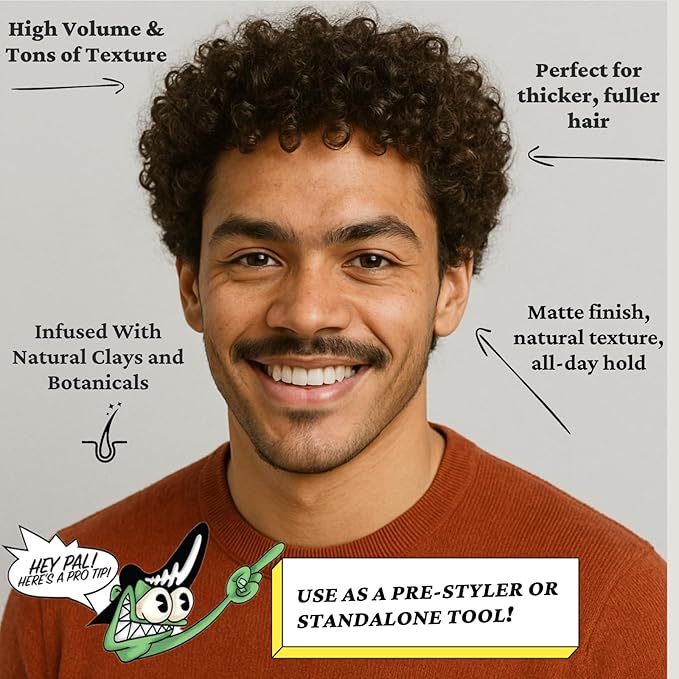 Lockhart’s Enigma Matte Cream Clay – Hair Styling Cream for Men – Firm, Long-Lasting Hold, Natural Matte Finish – Kaolin & Bentonite Clay for Volume and Texture – Nourishing Beeswax Formula (8.0 oz)