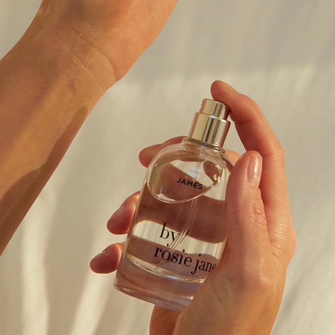 By Rosie Jane Eau De Parfum Spray (James) - Clean Perfume for Women - Non-Toxic Body Mist with Notes of Fig, Amber Woods & Gardenia Petals - Paraben, Sulfate & Phthalate Free (50ml)