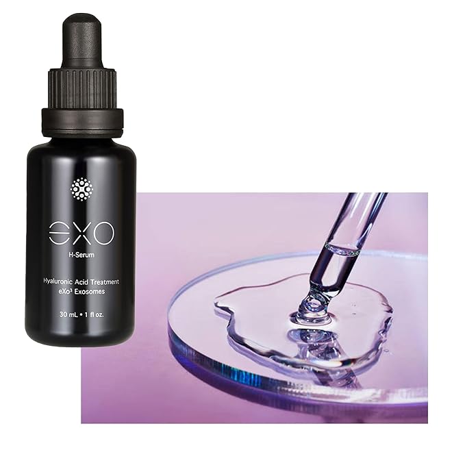 EXO SKIN SIMPLE - EXO H-SERUM™ Exoceuticals Hyaluronic Acid Treatment - Luxury Beauty Serum for Hydration - Premium Exosomes Skincare - Hydrating & Moisturizing with Aloe Vera - 30ml, 1fl.oz.
