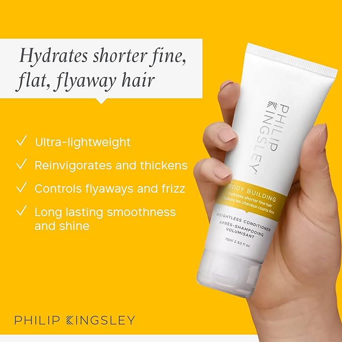 Philip Kingsley Body-Building Shampoo and Conditioner Set Volumizing Hair Products for Lifting Fine Limp Flat Flyaway Hair, Adds Volume, Lifts, and Shine