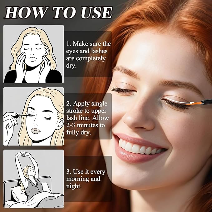 SINPIN Lash Serum for Eyelash Growth | Eyelash Serum without Prostaglandin, Premium Formula with Biotin, Panthenol & Peptides for Longer Thicker Lashes - Suero Para Pestañas Crecimiento, 5ML