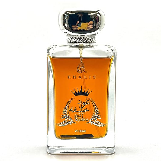 Oud Khalifa Eau de Parfum 3.4 oz - Sweet Arabian Oud Blend with Warm Wood Accords Unisex Perfume loved for its long lasting trail and compliment catching aroma