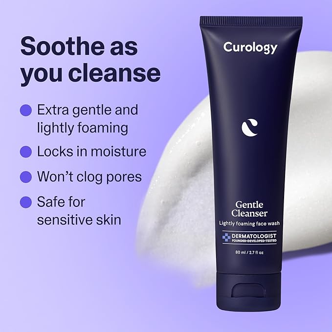 Curology Everyday Skincare Gift Set, Gentle Facial Cleanser, Acne Body Wash (2% Salicylic Acid), and Daily Gel Face Moisturizer with Hyaluronic Acid