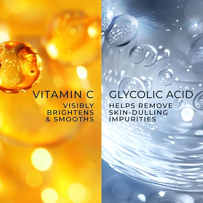 RoC Multi Correxion Revive + Glow Gel Vitamin C Cleanser, Face Wash, Facial Cleanser with Glycolic Acid, Paraben-Free, Sulfate-Free Skin Care - 6 Ounces