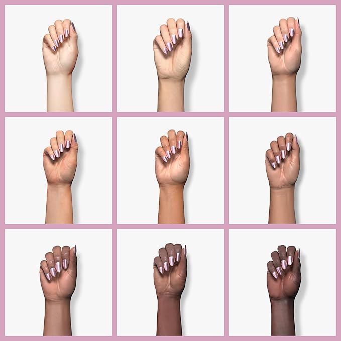 duri Nail Polish, 149 Sweet Sixteen, Lavender Pink Metallic Pearl, Glossy, Semi Sheer Coveragare, Quick Drying, 0.45 Fl Oz