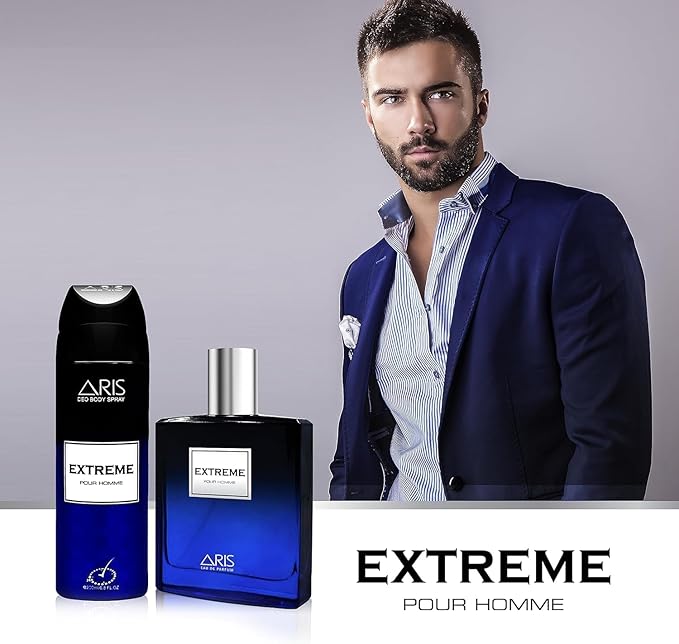 Extreme Eau de Parfum – Long-Lasting Woody Fragrance for Men – 100mL Perfume Spray with Bonus 15mL Perfume Sample (Randomly Selected)