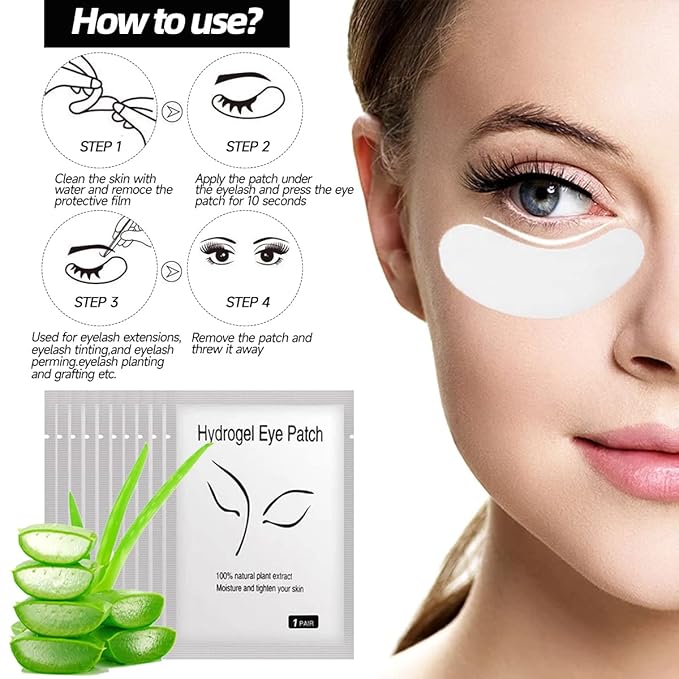Lash Extension Kit Professional Eyelash Extensions Practice Set with Mannequin Head Removable Eyelids USB Lash Fan Individual False Eyelash Shampoo Brush Glue Practical Tools for Beginners