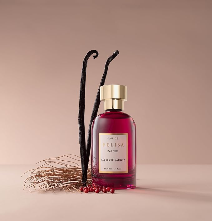 Felisa Fabulous Vanilla Eau de Parfum (3.4 fl oz) – Long Lasting Vegan Spicy Vanilla Perfume, Sophisticated & Bold Fragrance for Women and Men