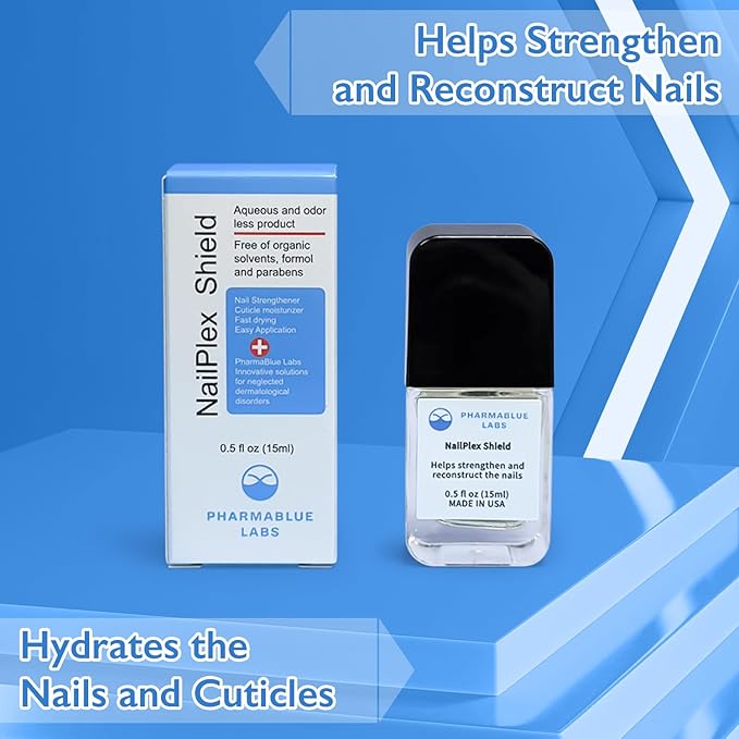 NailPlex Shield Nail Stregthener for Damaged Nails Nail Repair Advanced Formula Cuticle Serum Treatment 0.5 Fl Oz