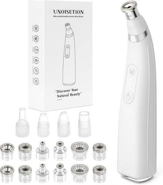 Diamond Microdermabrasion Machine, Portable Blackhead Remover Pore Vacuum, Dermabrasion Facial Machine for Exfoliation & Blackhead Removal
