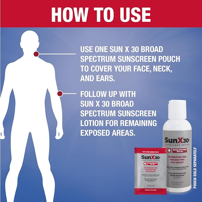 CoreTex Sun X 30+ SPF Broad Spectrum Sunscreen Lotion - 4oz Bottle of Paraben, Oxybenzone, Octinoxate, & Oil Free Sunscreen - No White Cast and Water Resistant Up to 80 Minutes