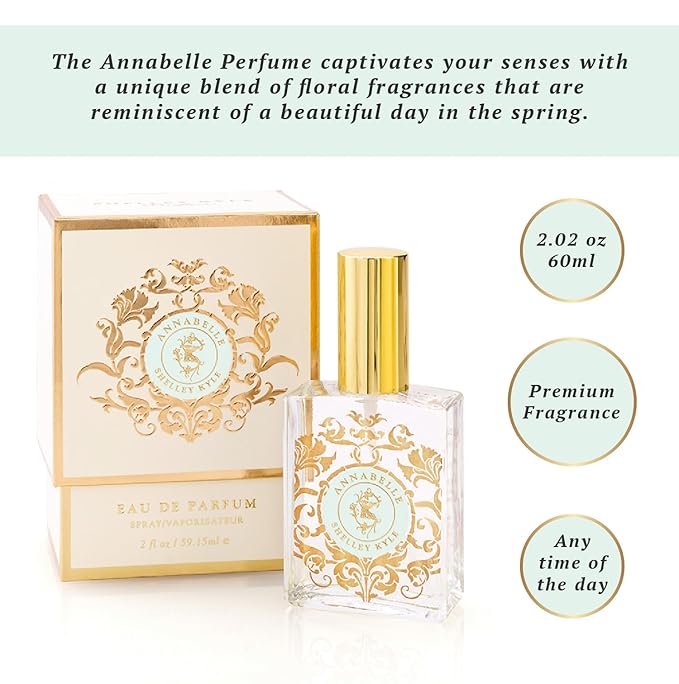 Shelley Kyle Annabelle Perfume, Luxurious Floral-Scented, Light, Yet Fun Scent, 60 ml