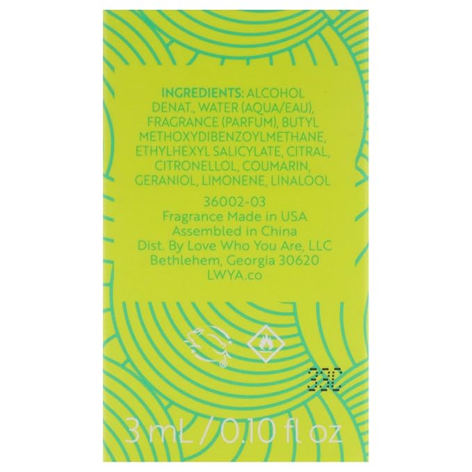 Vivacity Perfume for Women - Citrus, Herbal Fragrance - Notes of Italian Bergamot, Violet, Green Tea and Tonka Beans - 0.1 oz EDP Spray