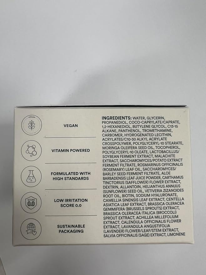 Farm Rx Super Greens Hyalru B5 Aloe Cooling Gel Cream (3fl oz) - Ultra-Lightweight Moisturizer, Plumping Hydration. Korean Skin Care. Hyaluronic Acid, Panthenol, Vegan.