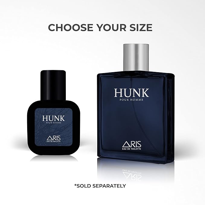 Hunk Eau de Parfum – Long-Lasting Lemon and Woody Fragrance for Men – 100mL Perfume Spray with Bonus 15mL Perfume Sample (Randomly Selected)