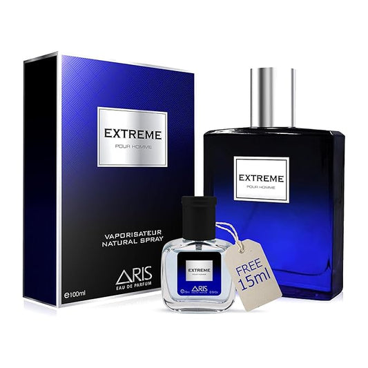 Extreme Eau de Parfum – Long-Lasting Woody Fragrance for Men – 100mL Perfume Spray with Bonus 15mL Perfume Sample (Randomly Selected)