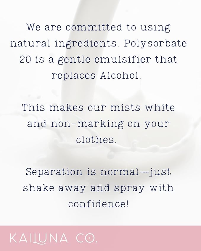 Baby Powder Natural Hair & Body Mist Spray, Twin Pack, Pure Essential and Fragrance Oils, Alcohol-Free, Handmade in California (2 x 0.5Fl Oz)