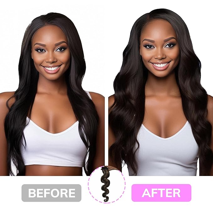 IDN BEAUTY Clip In Hair Extensions Real Human Hair, Yaki Straight 20 Inch 120g 7pcs, 1B/6/1B Balayage Natural Black to Chestnut Brown Remy Human Hair Extensions Clip Ins Real Human Hair Black Women