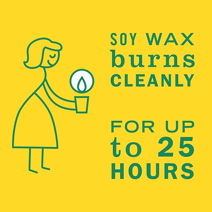 MRS. MEYER'S CLEAN DAY Soy Aromatherapy Candle, 25 Hour Burn Time, Made with Soy Wax and Essential Oils, Honeysuckle, 4.9 oz