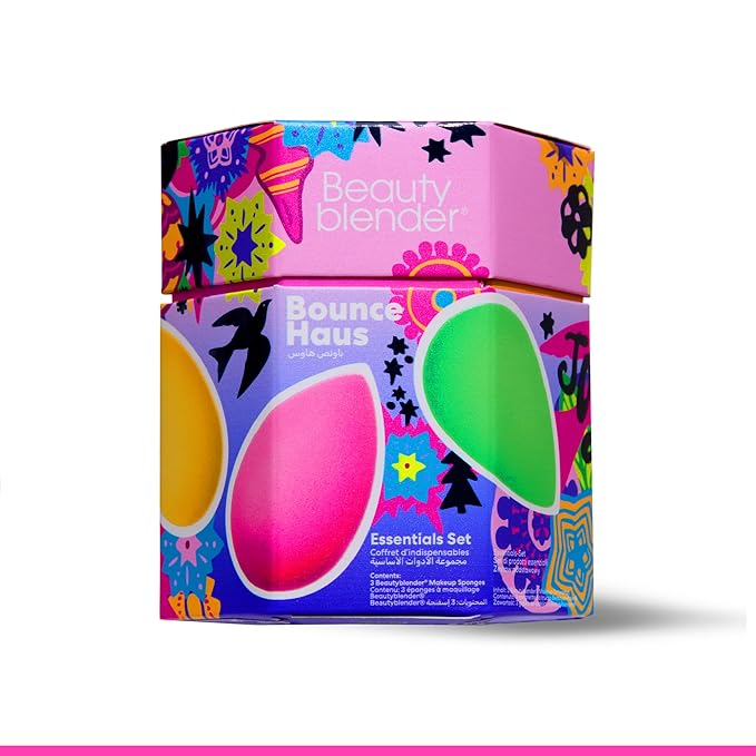 Beautyblender Bouncehaus Essentials Set - 3-Piece Makeup Sponge Set - Limited Edition - Latex-Free, Reusable, for Foundation, Concealer, Powder, BB Cream & Flawless Airbrush Finish