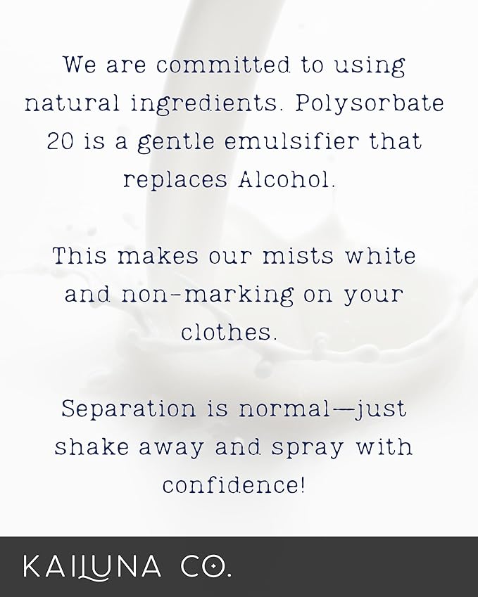 Santal Unisex Natural Hair & Body Mist Spray, Pure Essential and Fragrance Oils, Alcohol-Free, Handmade in California, 0.5Fl Oz