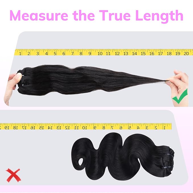 IDN BEAUTY Clip In Hair Extensions Real Human Hair, Body Wave 24 Inch 120g 7pcs Natural Black Remy Virgin Human Hair Clip Ins Real Human Hair Black Women Body Wave Clip Ins Human Hair Thick