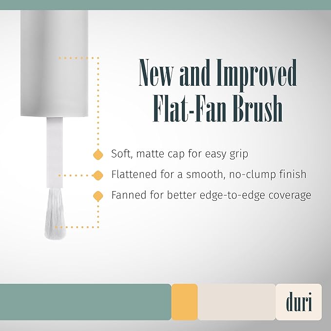 duri Nail Polish, 766 Ocean Vibe, Light Green Metallic Shimmer, Full Coverage, Fast Drying, Shiny Finish