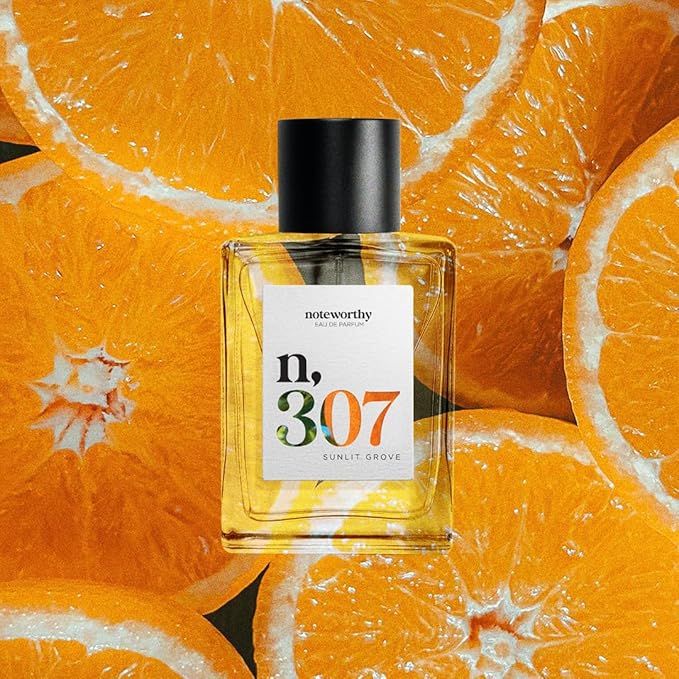 Noteworthy n,307 Sunlit Grove Eau De Parfum – Mandarin, Basil, Sandalwood | Sophisticated, Warm Fragrance for Any Occasion | Long-lasting Unisex Perfume for Women & Men (50ml)