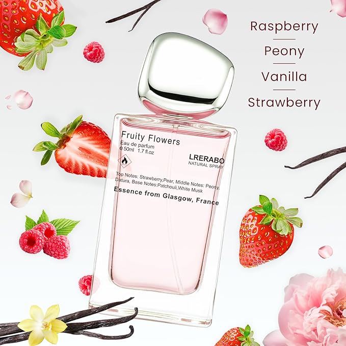 Strawberry Vanilla Eau de Parfum - Inspired by Y.'s Mon Paris Perfume For Women, With Bergamot, Raspberry, and Orange, Women Gifts - Fragrance Spray 50 ml | 1.7 oz