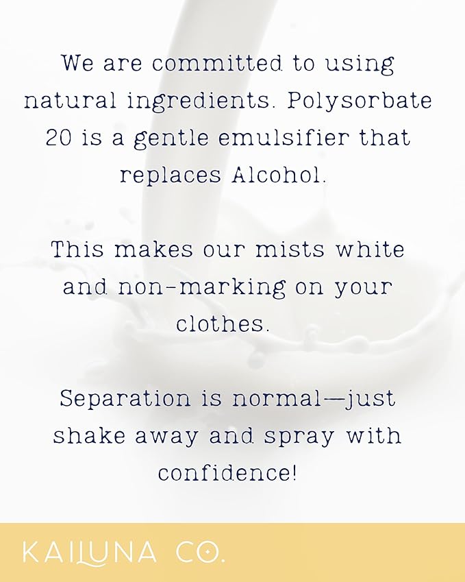 Honeysuckle Natural Hair & Body Mist Spray, Pure Essential and Fragrance Oils, Alcohol-Free, Handmade in California, 0.5Fl Oz