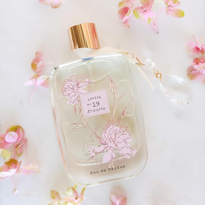 LOLLIA Breathe Eau de Parfum, 3.4 fl. oz., Peony & White Lily, Beautifully Captivating Perfume, Women’s Perfume, Eau de Parfum Spray for Women, Women’s Fragrance