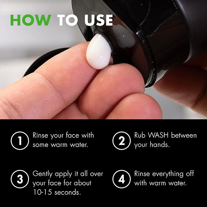 Tiege Hanley Daily Face Wash for Men, Gentle Fragrance-Free Cleanser with Jojoba Oil, Aloe, & Vitamin B3, Hydrating Foaming Formula for Deep Clean, Gentle on Sensitive Skin, Men’s Skin Care, 2.5 Fl Oz