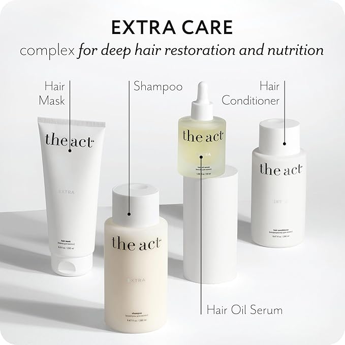 Extra Hydrating Shampoo - Daily Cleansing and Moisturizing, Care for All Hair Types - Coarse Curly Dry Hairs, for Women Men, Vegan, 9.47 fl oz