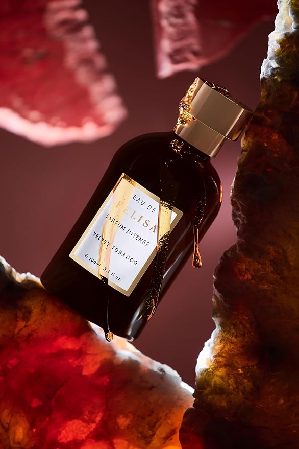 Velvet Tobacco Eau de Parfum Intense (3.4 fl oz) – Long Lasting Vegan Oriental Woody Perfume, Bold and Sophisticated with Oakwood, Cognac, Rum, Tobacco and Cocoa