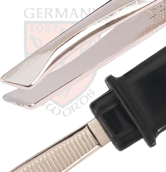 3 Swords Germany - Brand Quality Pocket Tweezers Manicure Pedicure Grooming for Professional Finger & Toe Nail Care by 3 Swords, Made in Solingen Germany (7407)
