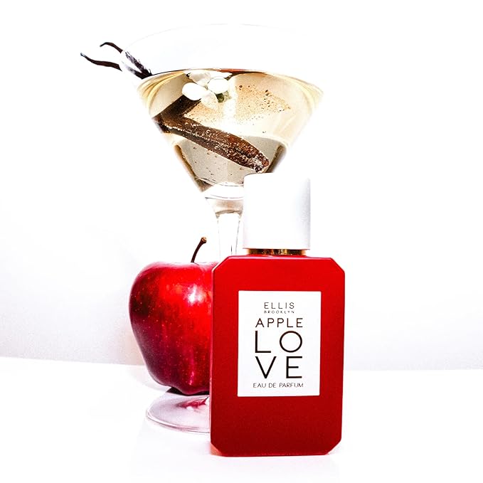 Ellis Brooklyn APPLE LOVE Eau de Parfum, Perfume for Women, Amber Gourmand, Apple Scented, Vegan, Cruelty-Free, Sustainable Ingredients, Made in USA – 10ml / 0.33 Fl Oz