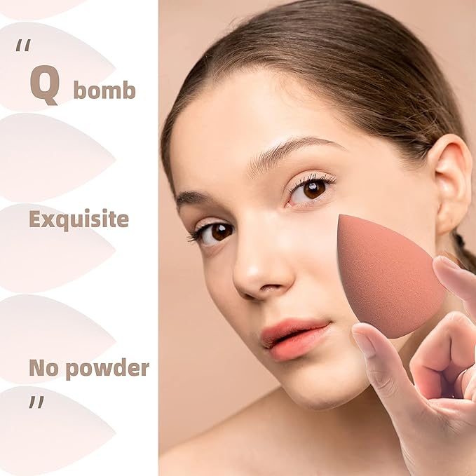 COSTICA Makeup Sponge Set Blender, Beauty Sponge Makeup Blender Flawless for Liquid - Multi Colored 8 pcs Exquisite Packeged