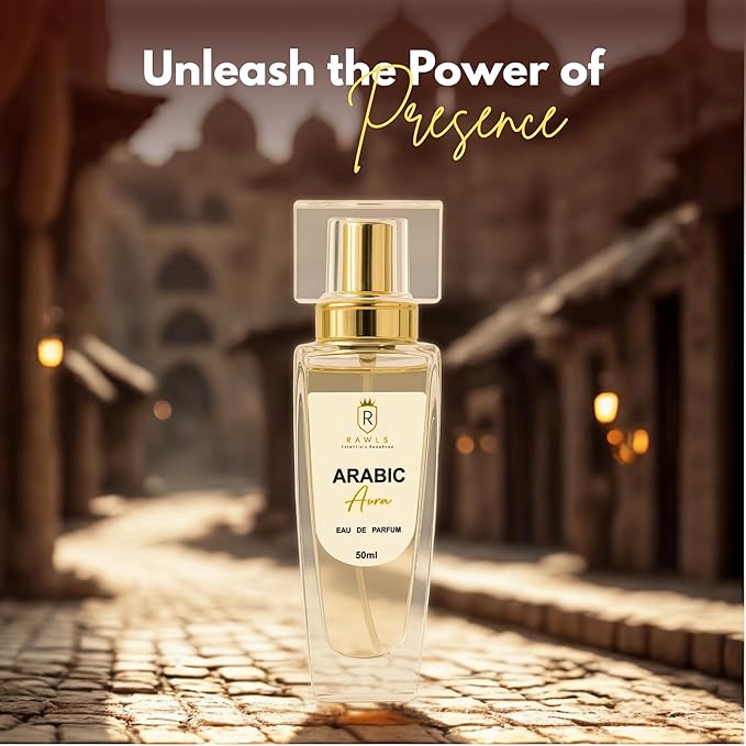 Arabic Aura Eau de Parfum Spray – Unisex Long-Lasting Perfume with Coffee, Jasmine, Vanilla & Cedarwood – Clean Luxury Fragrance for Day & Night, Travel Size, 50ml