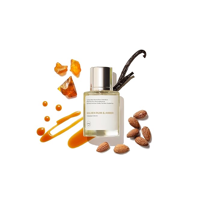 Dossier Original Eau de Parfum - Golden Rum & Amber - Unisex - 50 ML Long-lasting Perfume Crafted in France