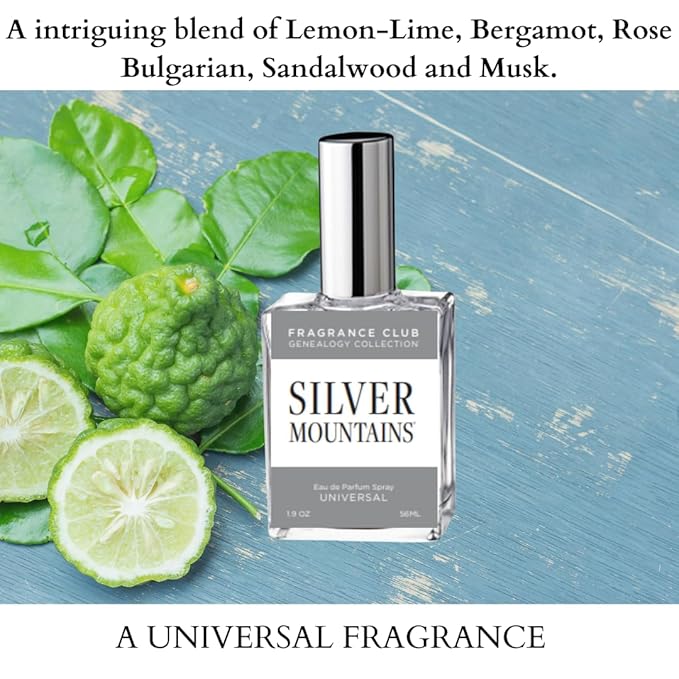 Silver Mountains 1.9 oz. EDP, Universal fragrance is a refreshing, uplifting well blended scent.