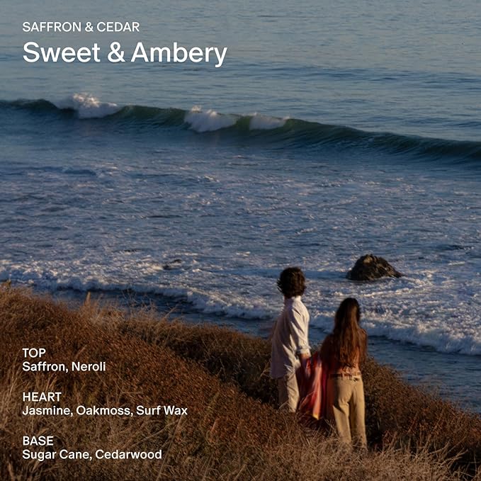 Salt & Stone Body Mist, Saffron & Cedar Scent, Skincare Infused Hair & Body Spray for Women and Men, Hydrating Fragrance with Glycerin and Red Algae, Vegan, Cruelty Free, 3.4 fl oz