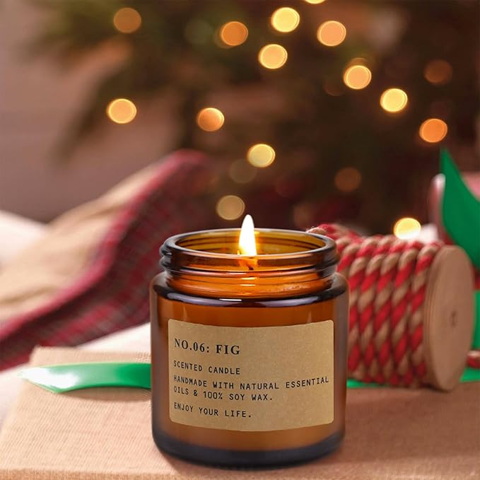 Candle Gift Set for Women – 8 Pack Scented Candles for Home,Long Lasting Soy Wax Amber Jar Candles, Aromatherapy Candle Set,Perfect Holiday & Christmas Gifts