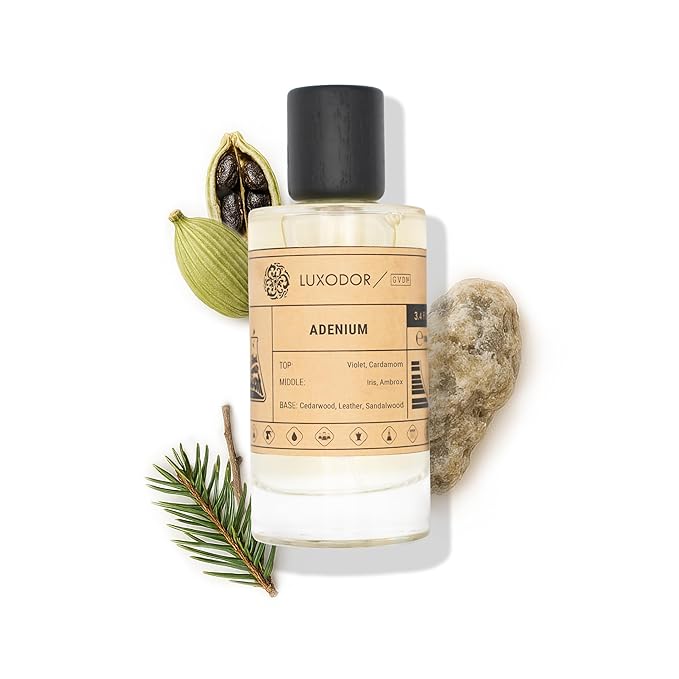 Adenium Perfume for Men & Women, Inspired by S.antal 33, 2-Piece Combo of 100 ml Fragrance Spray Bottle and 10 ml Alcohol-Free Roll-On Perfume Oil, Unisex Fragrances