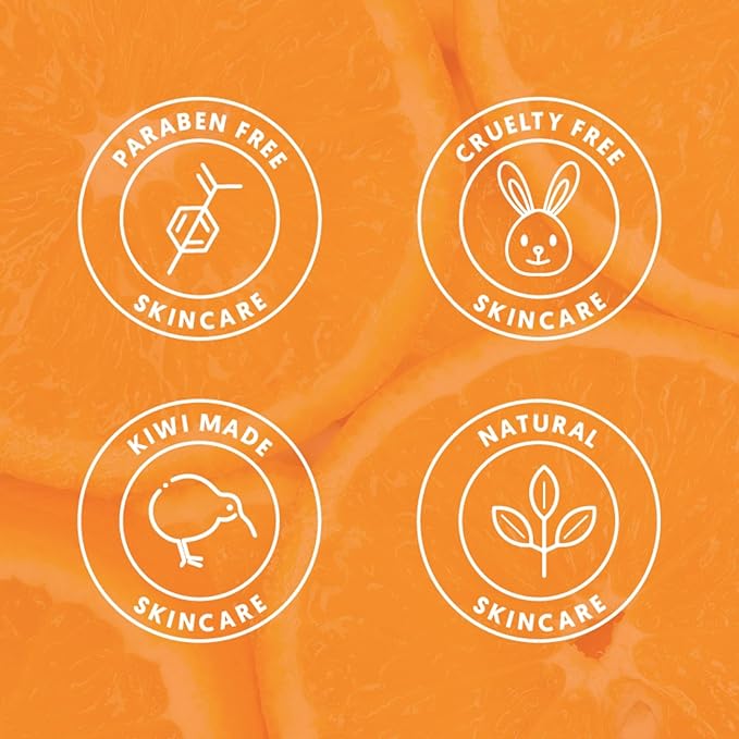 By Nature Vitamin C + Collagen Face Cream Cleanser - Daily Makeup Remover and Facial Wash from New Zealand (7 Oz)